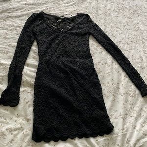 Lace black dress